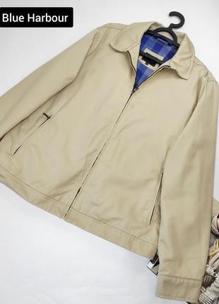Куртка чоловіча бежевого кольору прямого крою бомпер від бренду blue harbour xl2 фото