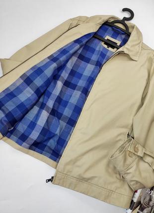 Куртка чоловіча бежевого кольору прямого крою бомпер від бренду blue harbour xl3 фото