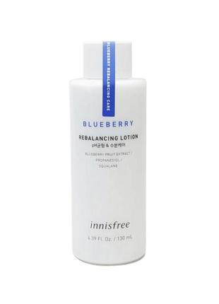 Лосьон для восстановления баланса кожи innisfree blueberry rebalancing lotion, 130 мл1 фото