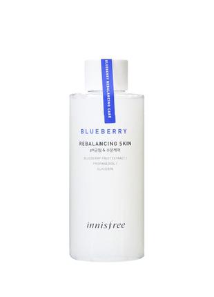 Балансирующий тонер с экстрактом черники innisfree blueberry rebalancing skin,150 мл1 фото