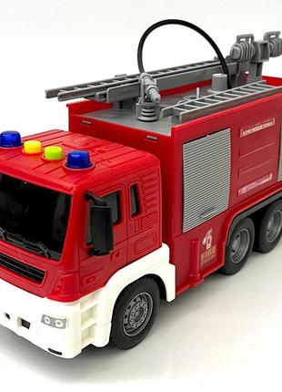 Іграшка пожежна машина бризкає водою зі звуковими та світловими ефектами6 фото