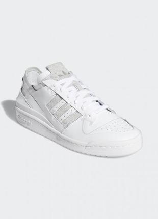 Белые кожаные кроссовки adidas forum 84 minimalist icons 42- 43 размер2 фото