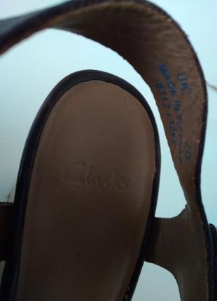 Р 7/40-41 26,4 см фірмові жіночі босоніжки шкіряні на танкетці clarks9 фото