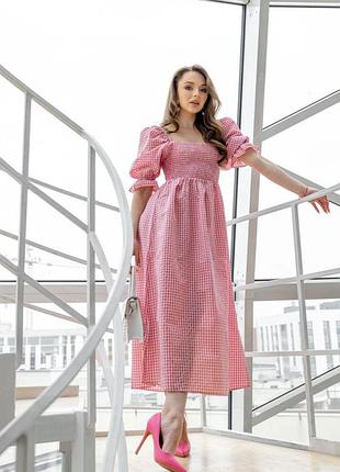 Sabrina рожева міді сукня бавовна 20556
