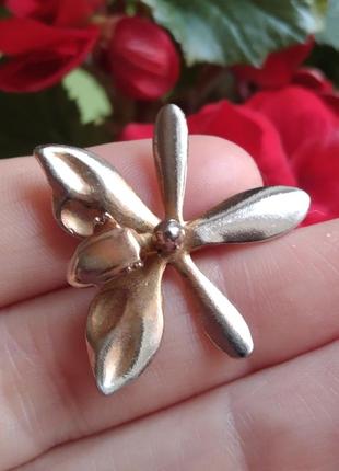 Брошь цветок пролесок blanche porte винтаж hong kong