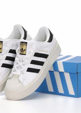 Женские кроссовки adidas superstar platform bonega#адидас