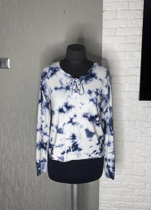 Кофта лонгслів принт варка варьонка hollister , s