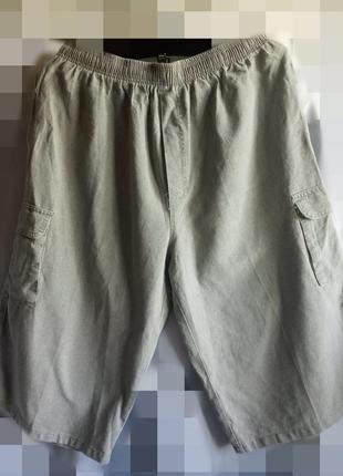 Мужские удлиненные шорты бриджи, карманы, состав хлопка3 фото