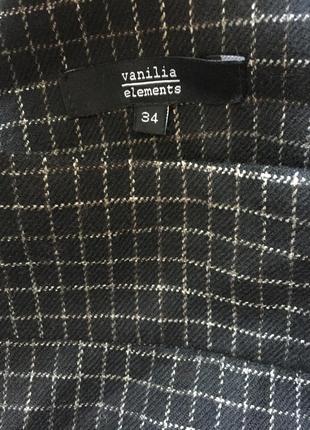 Неймовірна юбка midi з шерсті бренда vanilia в актуальну клітинку,хс-с4 фото