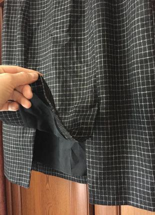 Неймовірна юбка midi з шерсті бренда vanilia в актуальну клітинку,хс-с7 фото