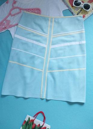 Женская летняя льняная юбка resource u918, 52р. голубая, лён2 фото