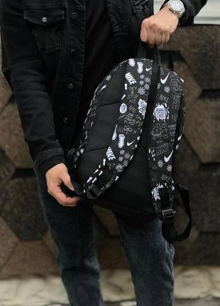 Рюкзак nike черный с белым мужской / женский3 фото