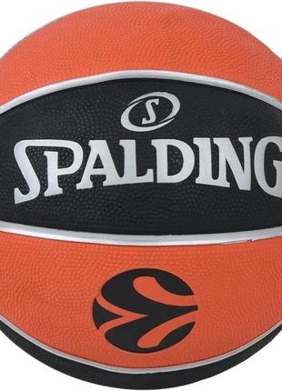Баскетбольный мяч spalding euroleague tf-150 оранжевый размер 5 84508z