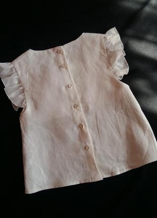 Ошатний лляної топ/блуза gaialuna (італія) на 12-13 років (розмір 158)10 фото