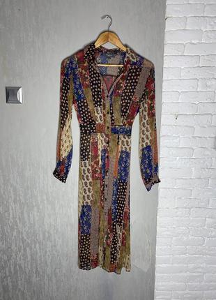 Полупрозрачное платье zara, s3 фото