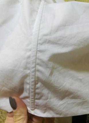 Белая блузочка-кроп на змейке9 фото