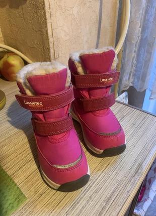 Зимние ботинки для девочки 24 размер reima by lassietec