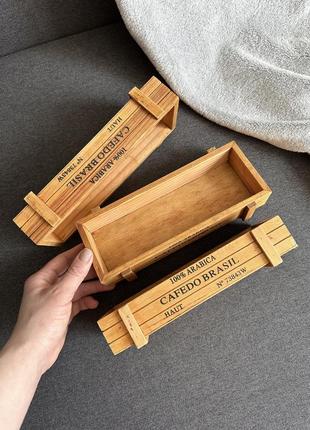 Деревянные кашпо, подставки для специй