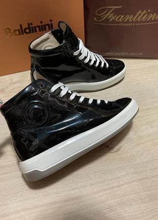 Ботинки боти ecco шкіра лак оригінал 🔥🔥 р.38( 24,5-25 см )