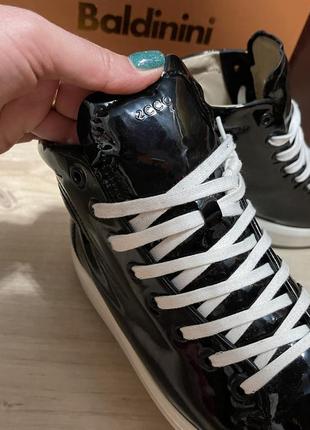 Ботинки боти ecco шкіра лак оригінал 🔥🔥 р.38( 24,5-25 см )