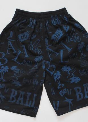 Легкі тонкі трикотажні шорти з мульти-принтом