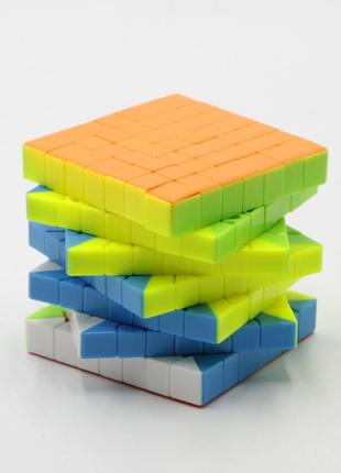Кубик рубика magic 7х7, головоломка для дорослих/дітей (6+), різнобарвний кубик рубика 7 на 73 фото