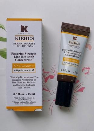 Концентрат от морщин из 12,5% витамина с kiehl's powerful-strength line-reducing concentrate2 фото