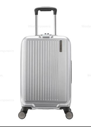 Дорожный чемодан samsonite amplitude 100%policarbonate silver2 фото