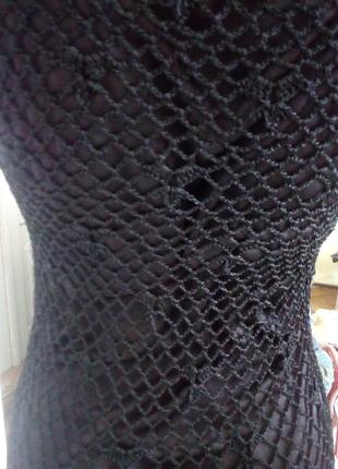 Плаття вязане сіточка5 фото