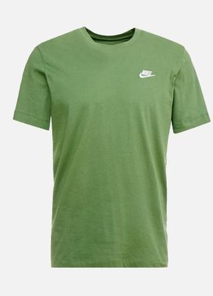 Футболка nike sportswear club t-shirt green