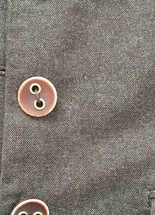 Классический шерстяной жакет коричневый блейзер женский пиджак на подкладке camaieu4 фото