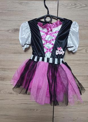 Дитячий костюм, сукня піратка, відьма, розбійниця на 3-4 роки