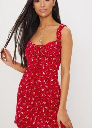 Сарафан с цветочным принтом