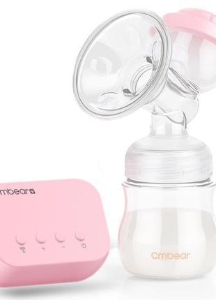 Cmbear | електричний молоковідсмоктувач для грудного вигодовування одинарний рожевий