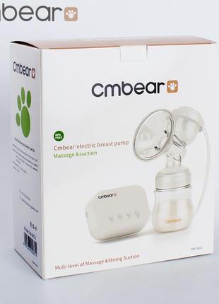 Cmbear | електричний молоковідсмоктувач для грудного вигодовування одинарний рожевий5 фото