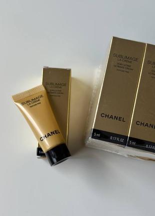 Антивіковий крем легка текстура chanel sublimage la creme texture fine міні 5мл