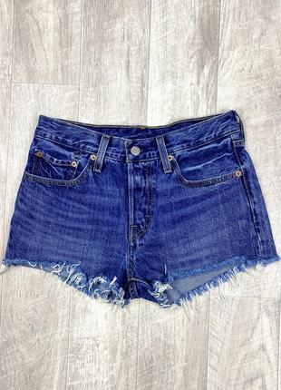 Levi strauss & co. шорты w26 размер женские джинсовые синие оригинал