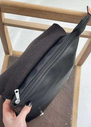 Рюкзак женский черный городской из кожзам итальянского бренда francis.7 фото