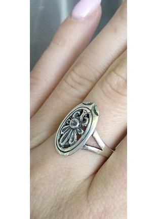 Серебряное кольцо с топазом4 фото