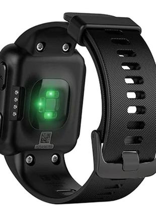 Силіконовий ремінець на смарт годинник garmin forerunner 35, garmin forerunner 30 . чорного кольору