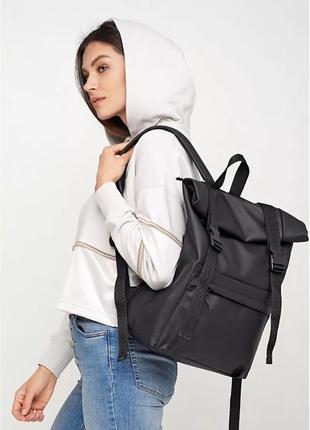 Жіночий рюкзак ролл sambag rolltop milton чорний1 фото