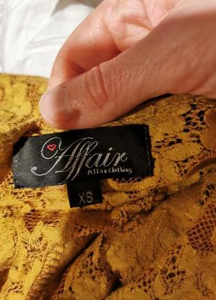 Ажурная кружевная блуза с молнией рукав фонарик ретро винтаж affair8 фото