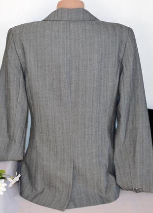 Брендовый серый пиджак жакет блейзер с карманами atmosphere вискоза этикетка3 фото