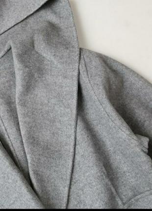 Мегахит хит блогеров и звезд редкое шерстяное базовое пальто с поясом и капюшоном от zara5 фото