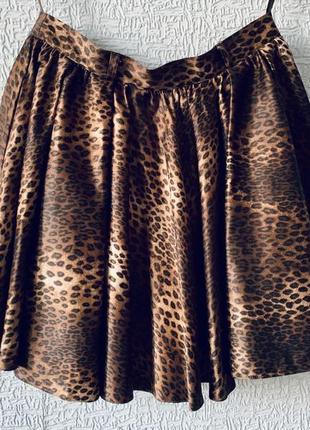 Принт леопард-модная юбка  river island1 фото
