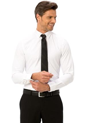 Белая мужская рубашка lc waikiki в мелкий ромбик, с пуговицами на воротнике