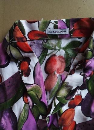 Винтажная блузка с фруктами6 фото