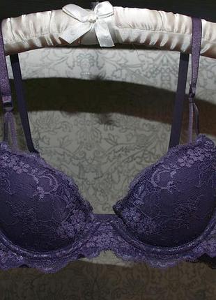 70b  кружевной бюстгальтер skiny ( австрия) нежно-лавандового цвета
