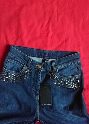 Брендовые фирменные женские коттоновые стрейчевые джинсы бельгийского бренда marie mero, оригинал,новые с бирками, размер s.4 фото