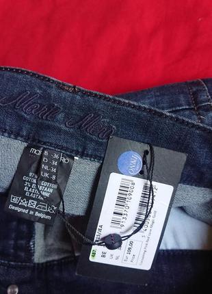 Брендовые фирменные женские коттоновые стрейчевые джинсы бельгийского бренда marie mero, оригинал,новые с бирками, размер s.9 фото